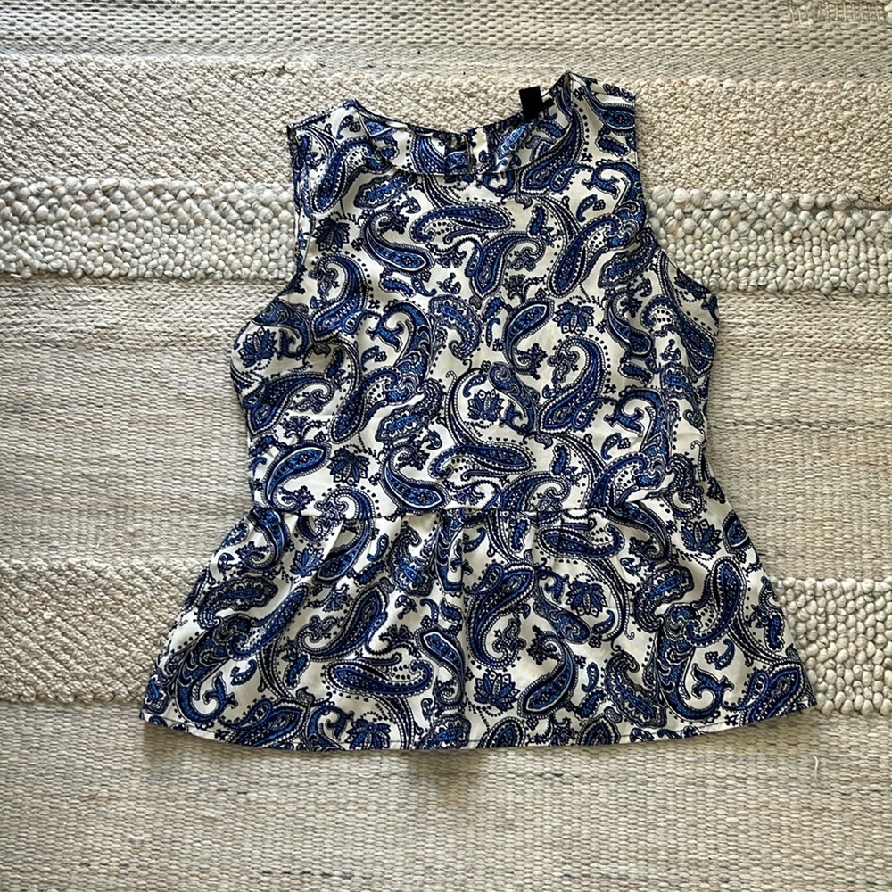 Forever 21 Peplum Paisley Top